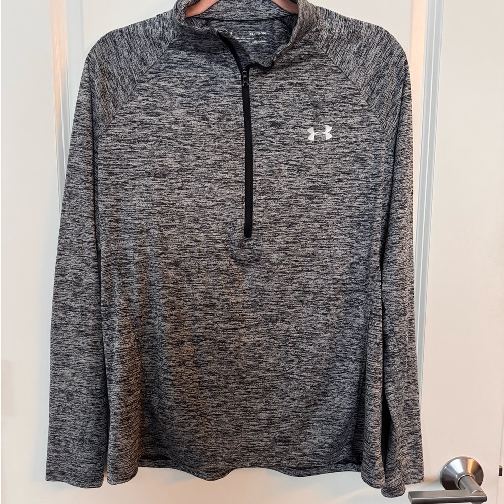 Under Armour Black and grey Quarter-Zip Pullover